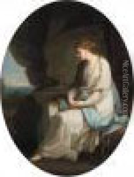 Ariadne Deserted On Naxos Oil Painting - Angelica Kauffmann