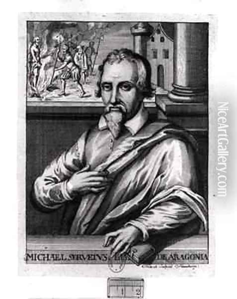Michael Servetus 1511-53 Oil Painting - Christian Friedrich Fritzsch