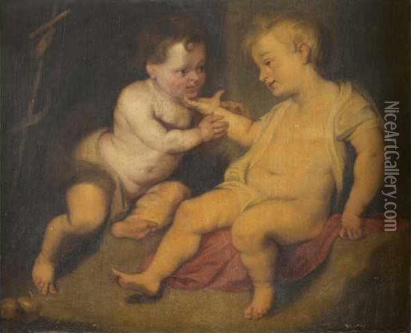 Saint-jean Baptiste Et L Enfant Jesus Oil Painting - Jacob de Wit
