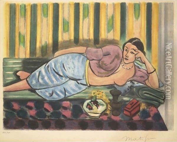 Odalisque au Coffret rouge Oil Painting - Henri Matisse