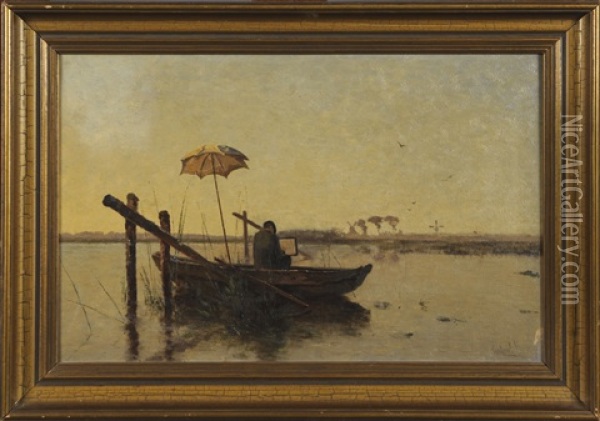 La Barque Du Peintre Oil Painting - Paul Joseph Constantin Gabriel