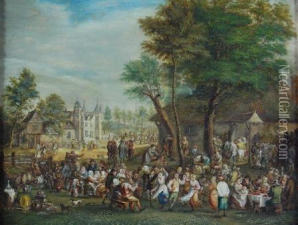 The Village Feast Oil Painting - David The Younger Teniers