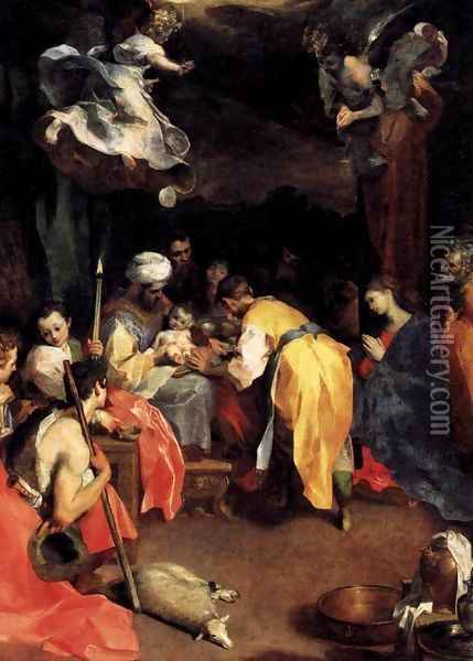 The Circumcision 1590 Oil Painting - Federico Fiori Barocci