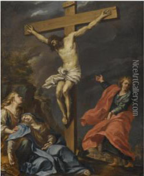 The Crucifixion Oil Painting - Biagio Puccini