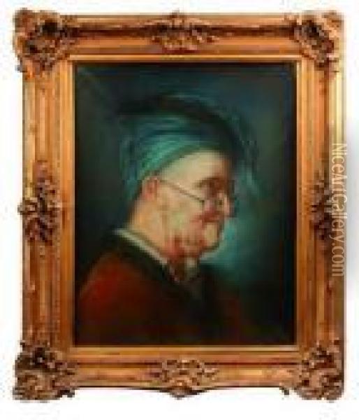 Portrait D'homme Oil Painting - Jean-Baptiste-Simeon Chardin