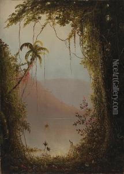 A Memory Of The Tropics Oil Painting - Norton Bush