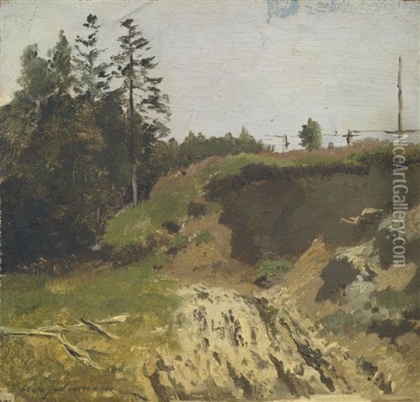 Ravine By The Forest Oil Painting - Isaak Levitan