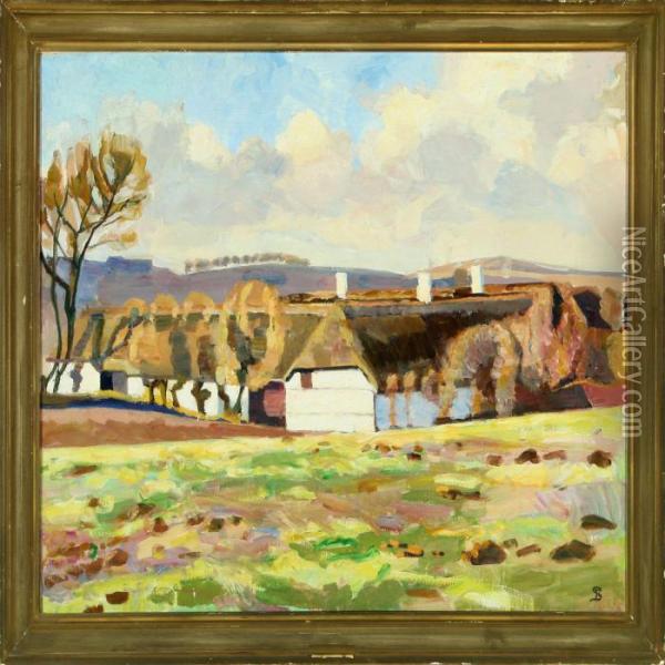 Pilegaarden Oil Painting - Fritz Syberg