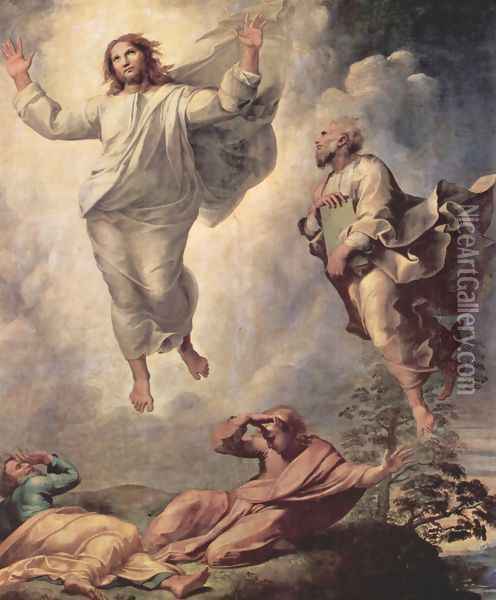 The Transfiguration (detail) Oil Painting - Raphael