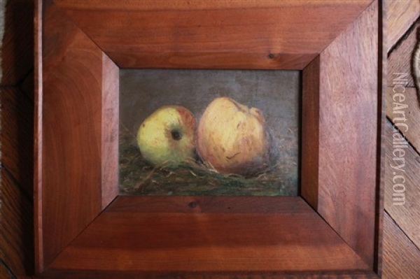 Nature Morte Aux Pommes Oil Painting - Gabriel Loppe