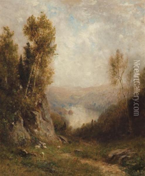 Landscape With Sheep Oil Painting - Alexander Helwig Wyant