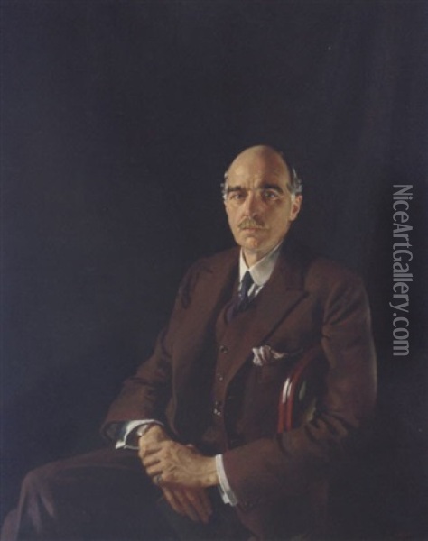 Portrait Of Sir Edward Pearson Oil Painting - Sir William Orpen