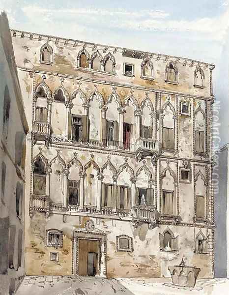 Palazzo Orfei, Venice Oil Painting - George Edmund Street