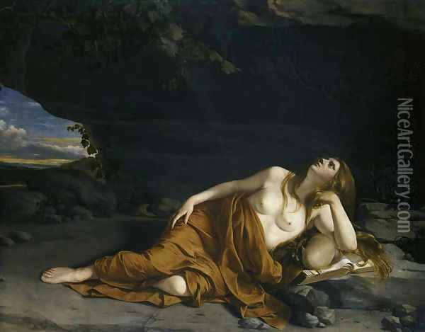 Penitent Mary Magdalene Oil Painting - Orazio Gentileschi