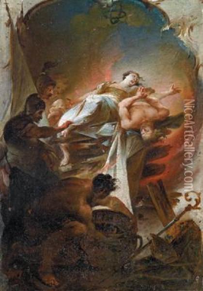La Madonna Egesu Bambino Oil Painting - Johann Jakob I Dorner