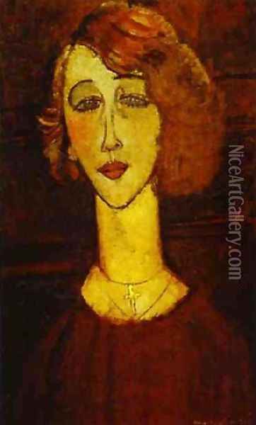 Lalotte Oil Painting - Amedeo Modigliani