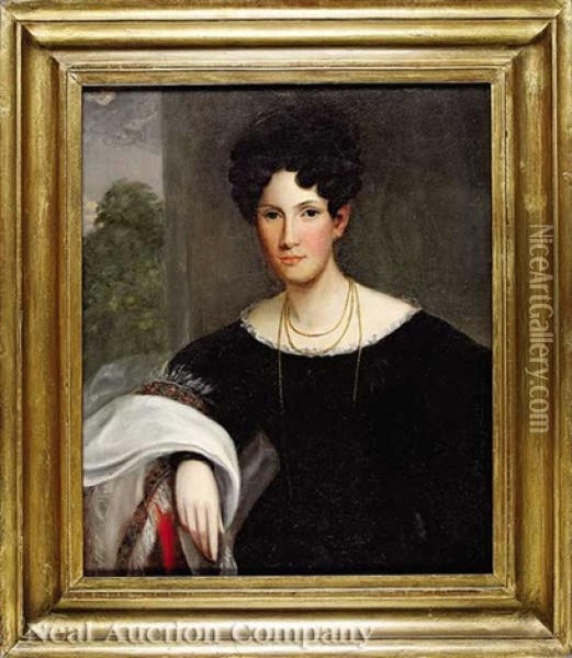 Portrait Of A Creole Woman Oil Painting - C.R. Parker