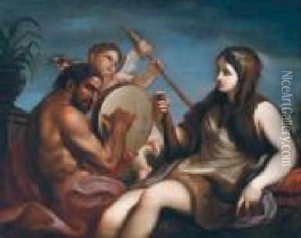 Scena Mitologica Oil Painting - Guercino