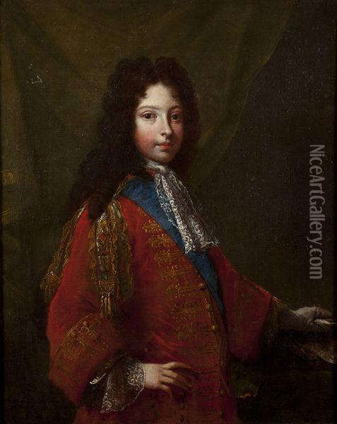 Portrait D'un Jeune Prince Oil Painting - Francois de Troy