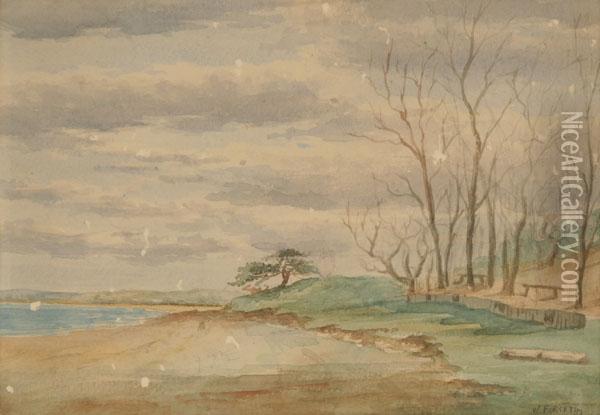 Lakeside Landscape Oil Painting - William Forsyth