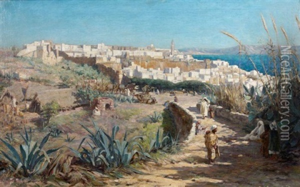 Vue De La Ville De Tanger Oil Painting - Arthur Melville