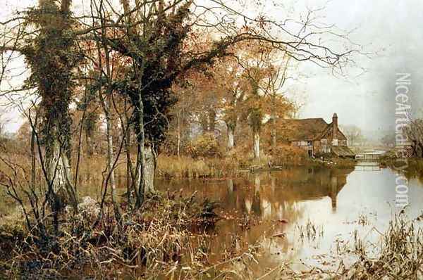 The Fall of the Leaf, 1896 Oil Painting - Edward Wilkins Waite
