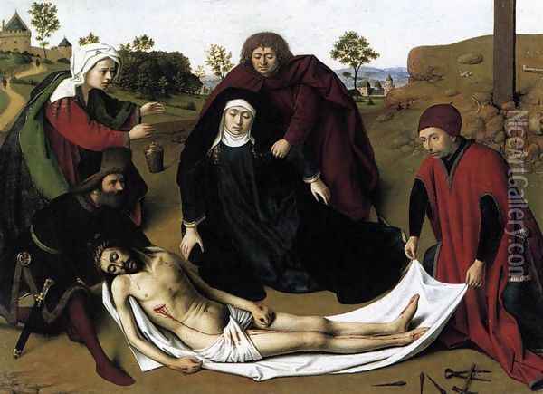 The Lamentation 1450s Oil Painting - Petrus Christus