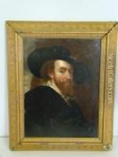 Self Portrait Of Peter Paul Rubens Oil Painting - Peter Paul Rubens