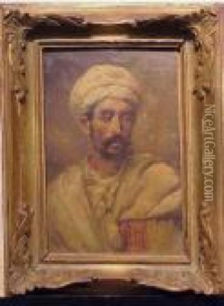 Portrait Of An Arab Oil Painting - Else Von Beck