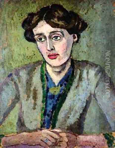 Virginia Woolf Oil Painting - Roger Eliot Fry