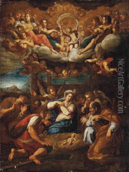 The Nativity Oil Painting - Annibale Carracci
