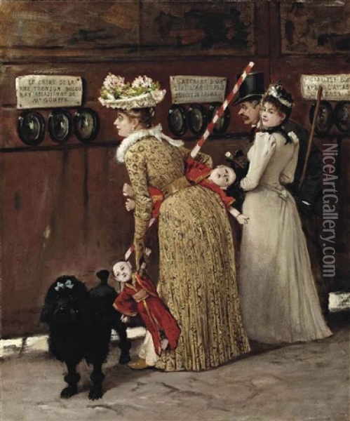 L'exposition Universelle De 1889 Oil Painting - Louis Robert Carrier-Belleuse