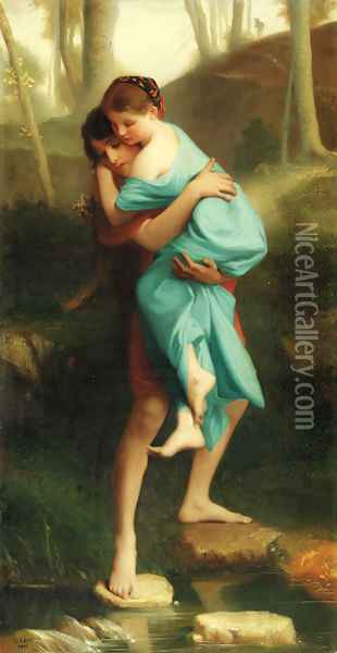 The elopement Oil Painting - Emile Levy
