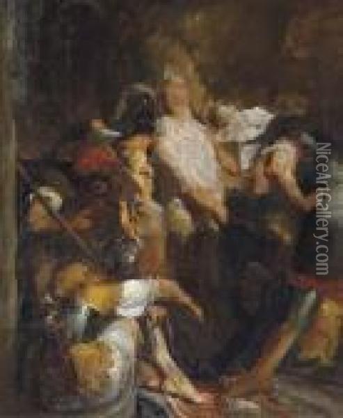 Le Christ Aux Outrages Oil Painting - Jean-Baptiste Carpeaux