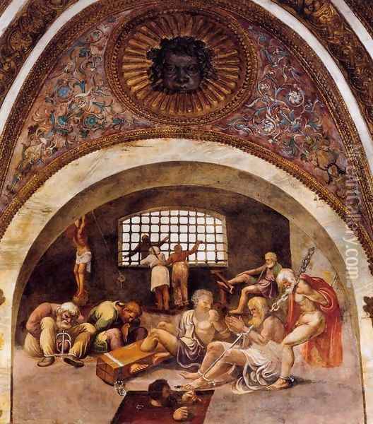 The Prisoners Oil Painting - Giulio Romano (Orbetto)