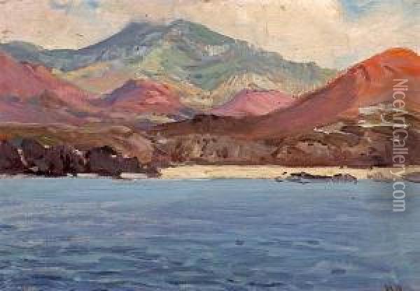 A Cape Coastal Landscape Oil Painting - Hugo Pieter Naude