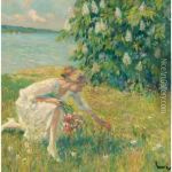 Wildflowers Oil Painting - Edward Alfred Cucuel