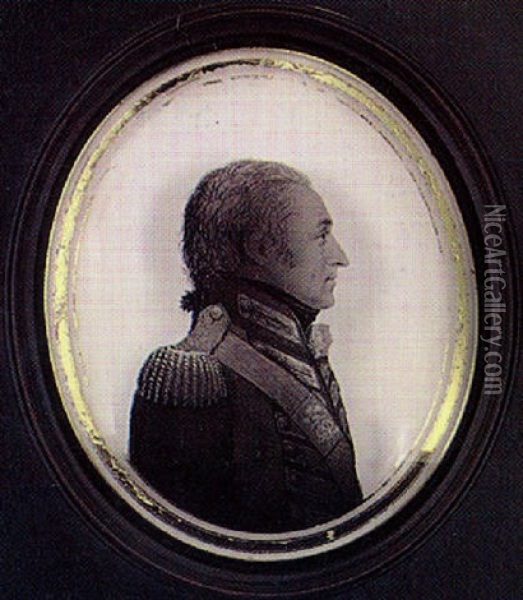 Admiral Sir Roger Curtis G.c.b. Oil Painting - Arthur Lea