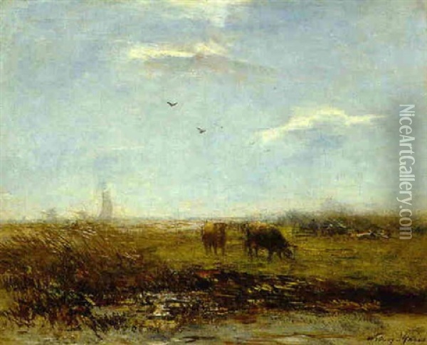 Cattle At Pasture Oil Painting - Willem Maris