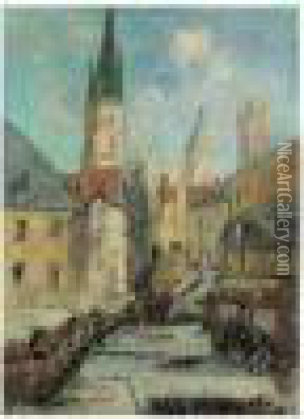 La Cathedrale De Rouen Oil Painting - Gustave Loiseau