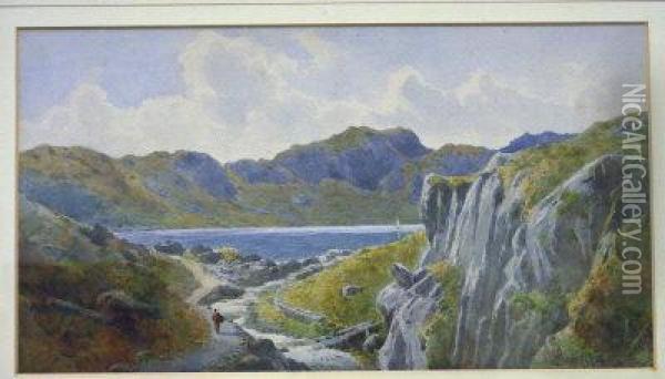 Llyn Crafnant Oil Painting - William Dean Barker