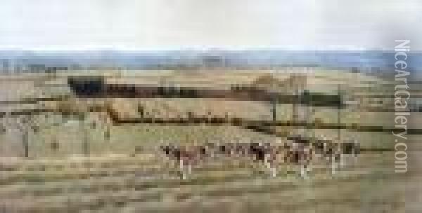 The Warwickshire Away Fromwatergall Oil Painting - Cecil Charles Aldin