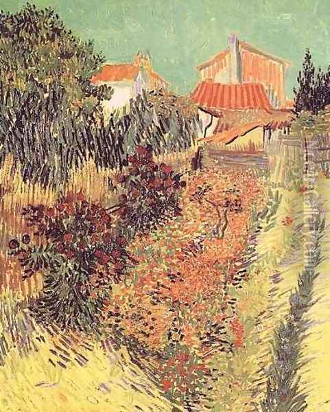 Garden Behind A House Oil Painting - Vincent Van Gogh