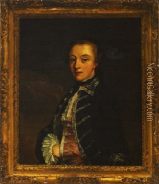 Portrait Of Richard Fitzwilliam, 7th Viscount Fitzwilliam Of Merrion Oil Painting - George Knapton