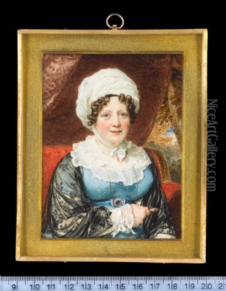 Isabella, Dowager Viscountess Harwarden, Nee Monck Oil Painting - Sir William Charles Ross
