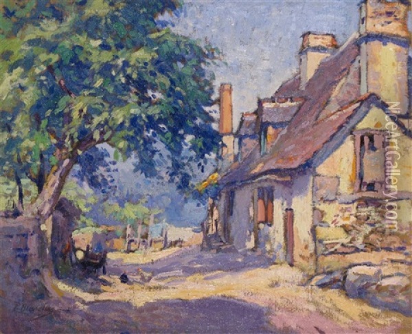 Petit Hameau En Cantal Oil Painting - Paul Madeline