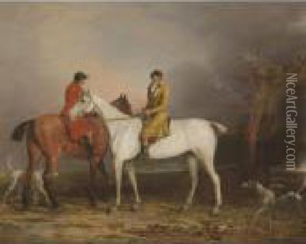 Thomas Oldacker Out Hunting Oil Painting - Benjamin Marshall