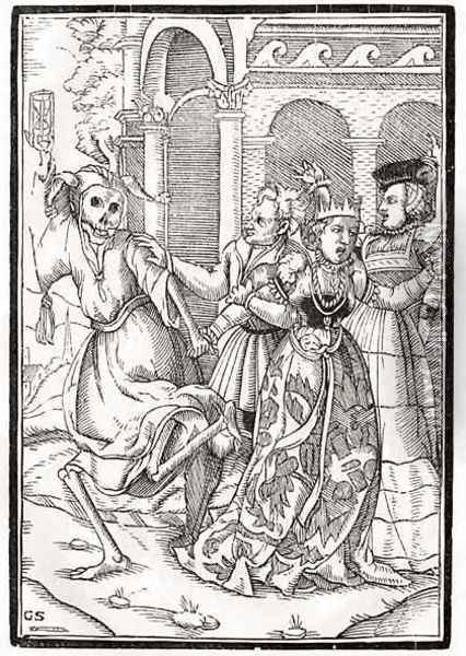 Death comes for the Queen Oil Painting - Hans Holbein the Younger