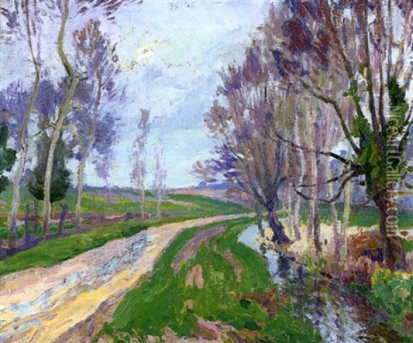 Route Pres D'un Ruisseau Oil Painting - Paul Madeline
