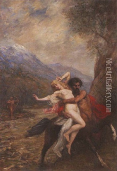 The Rape Of Hippodamea Oil Painting - Ferdinand Jacques Humbert